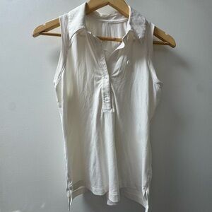 Lululemon Athletica White Sleeveless Top
